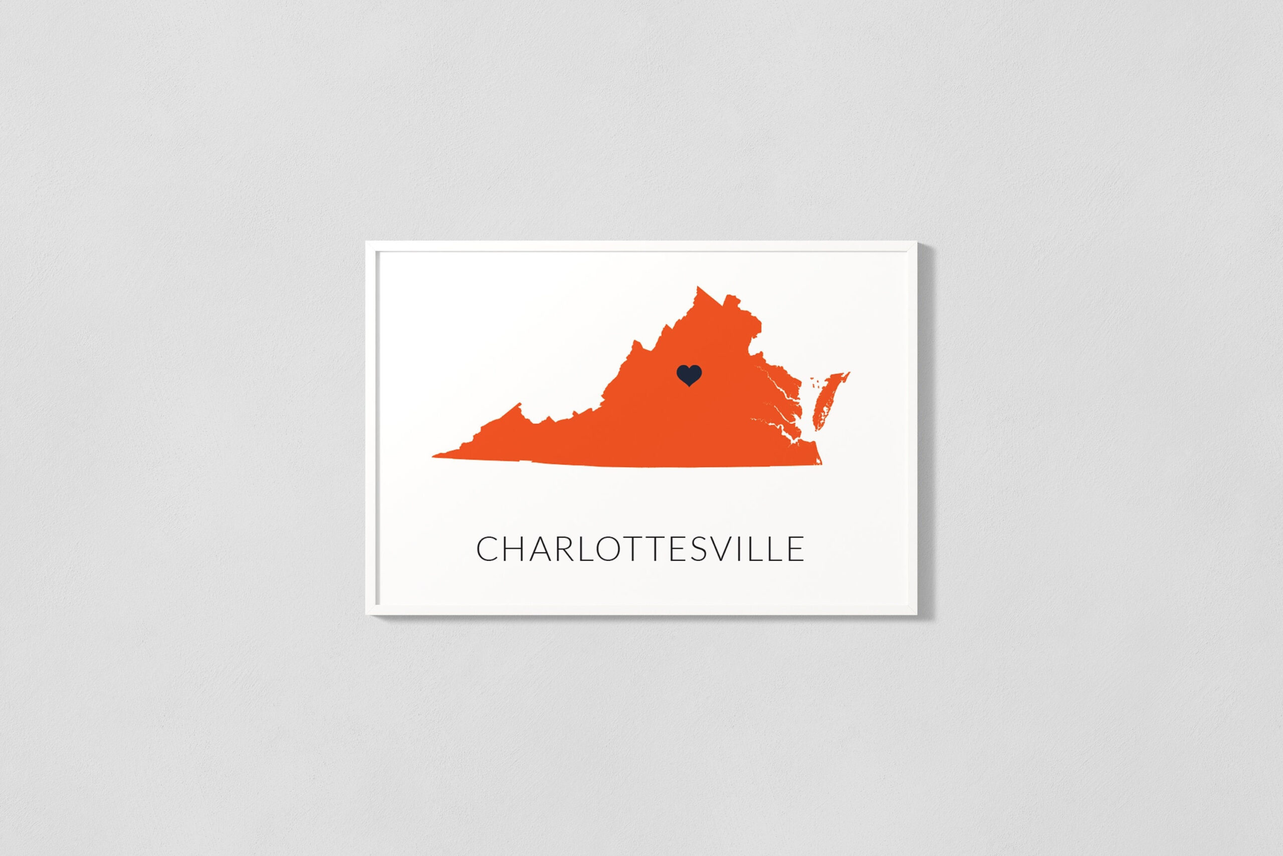 Charlottesville Virginia Map Print - Etsy with regard to Charlottesville Virginia on the Map