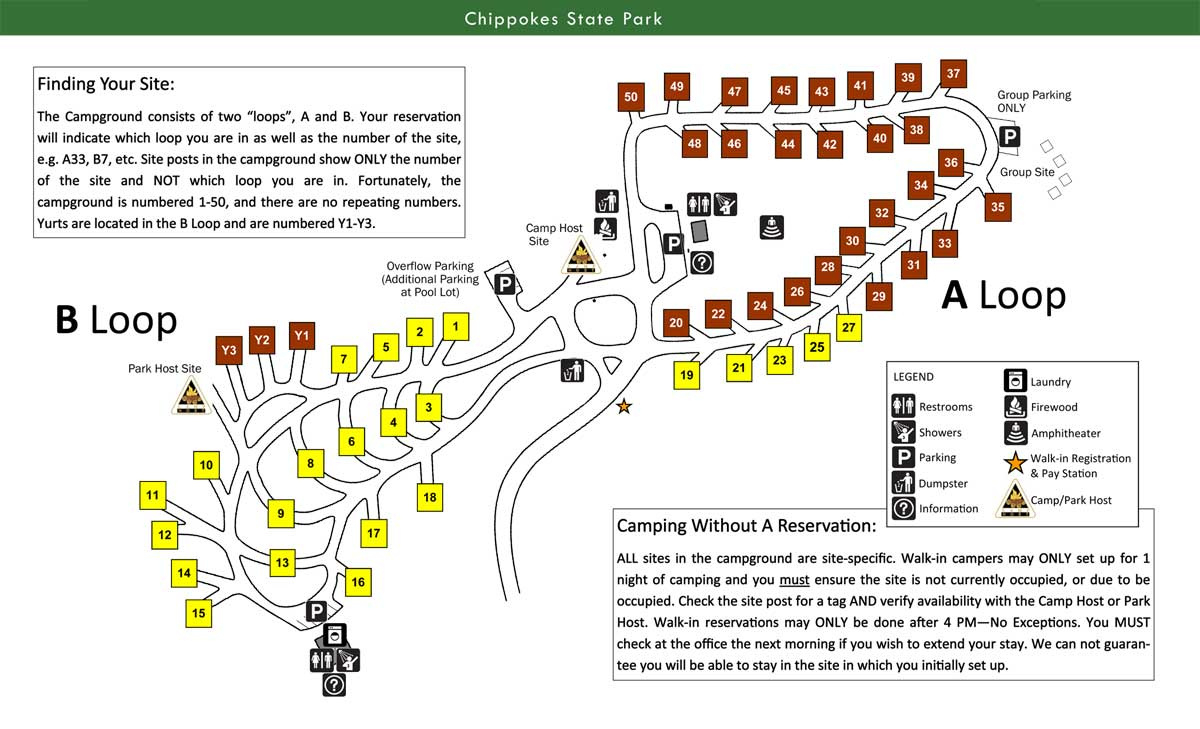Chippokes Plantation State Park Campground with regard to Virginia State Parks Camping Map