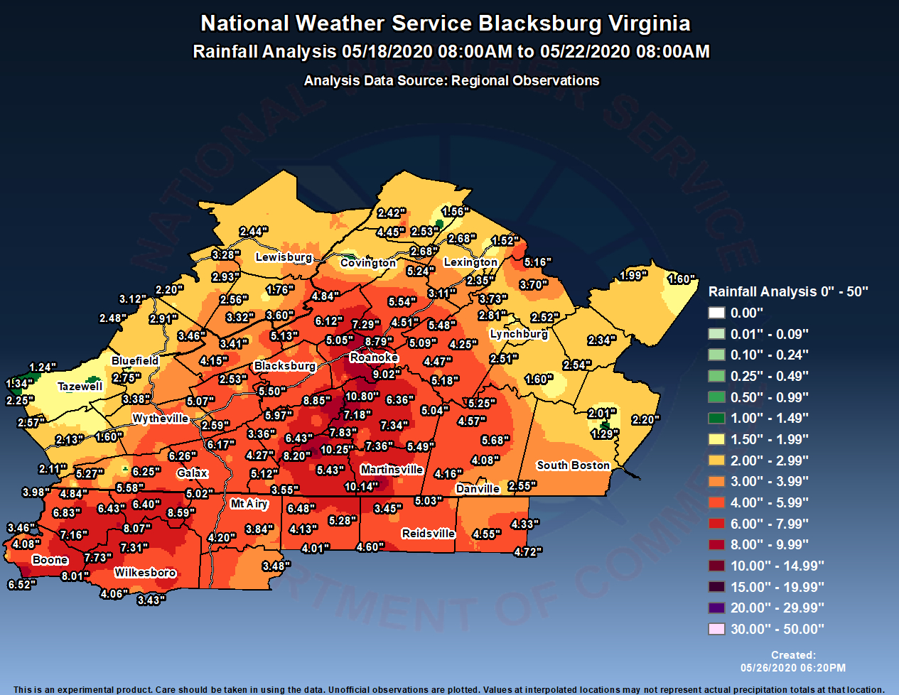 Closed Upper Low Causes Extensive Flooding May 2020 with regard to Map of Flooding in Virginia