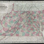 Colton'S New Topographical Map Of The States Of Virginia, West Intended For West Virginia And Maryland Map