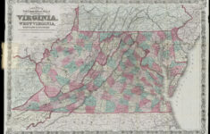 Colton'S New Topographical Map Of The States Of Virginia, West intended for West Virginia and Maryland Map