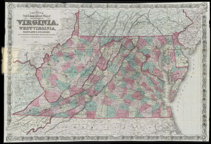 West Virginia and Maryland Map