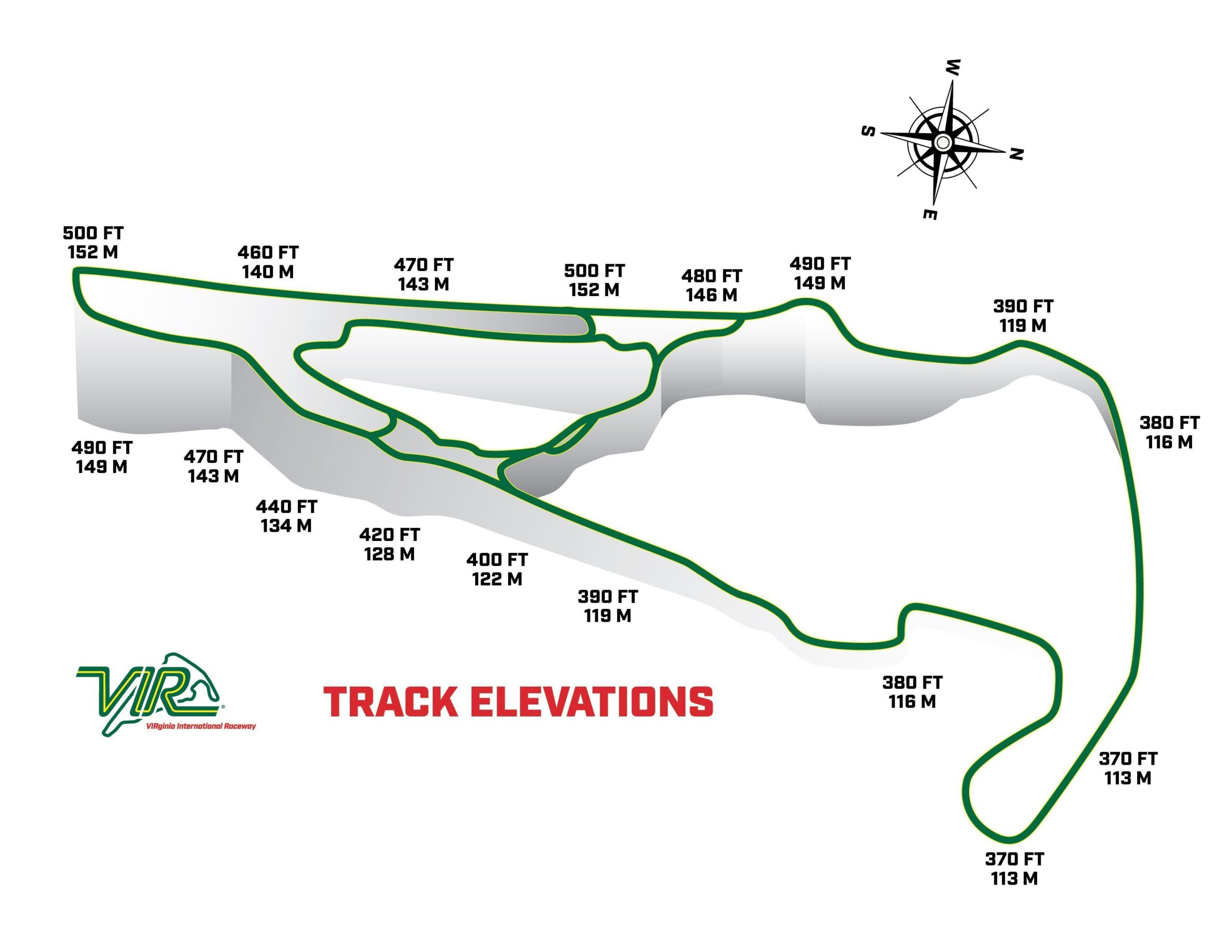 Configurations - Virginia International Raceway for Virginia International Raceway Track Map
