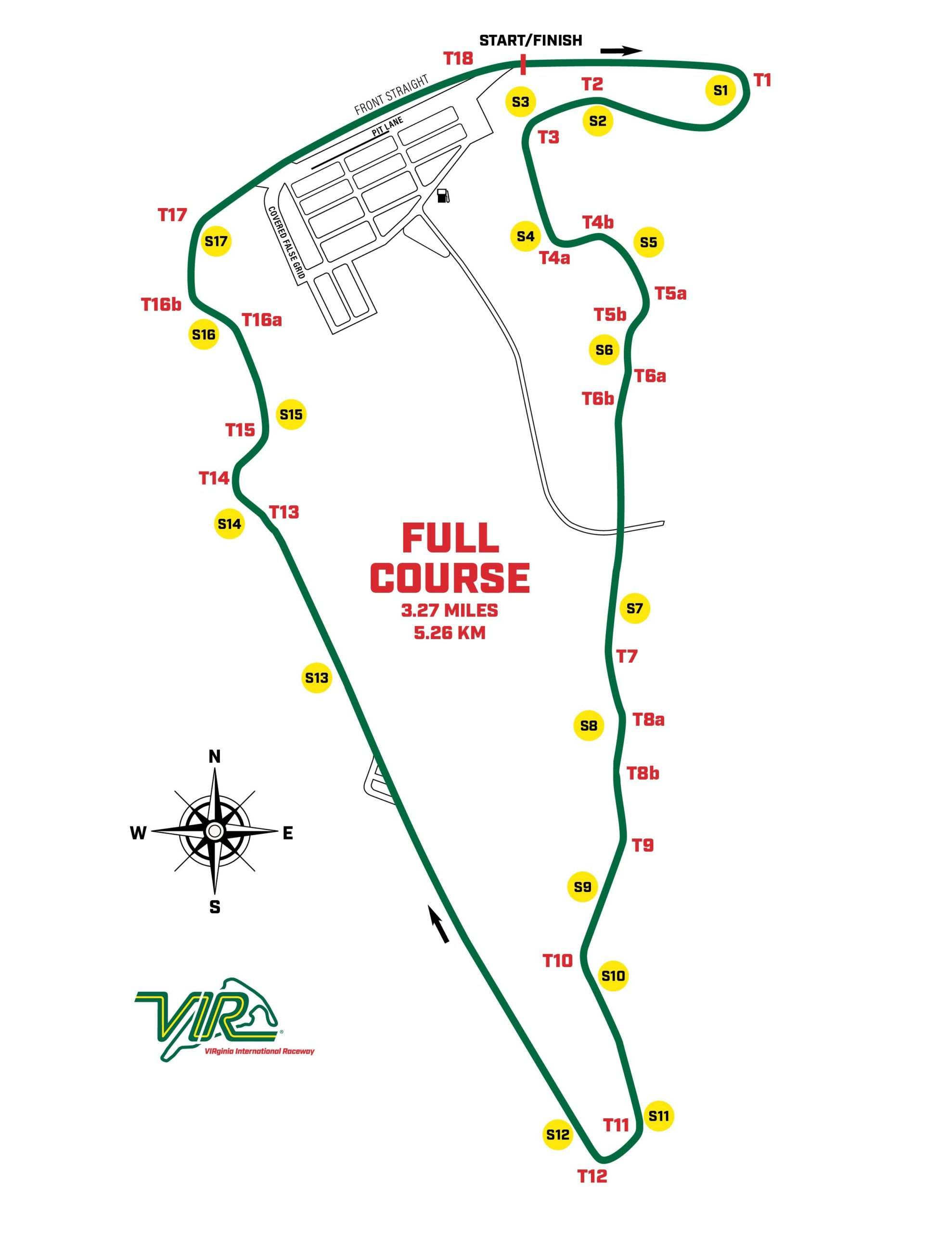 Configurations - Virginia International Raceway pertaining to Virginia International Raceway Track Map