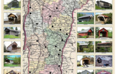 Covered Bridges Of Vermont - 1856 Colton Map - 2014 Publication regarding West Virginia Covered Bridges Map