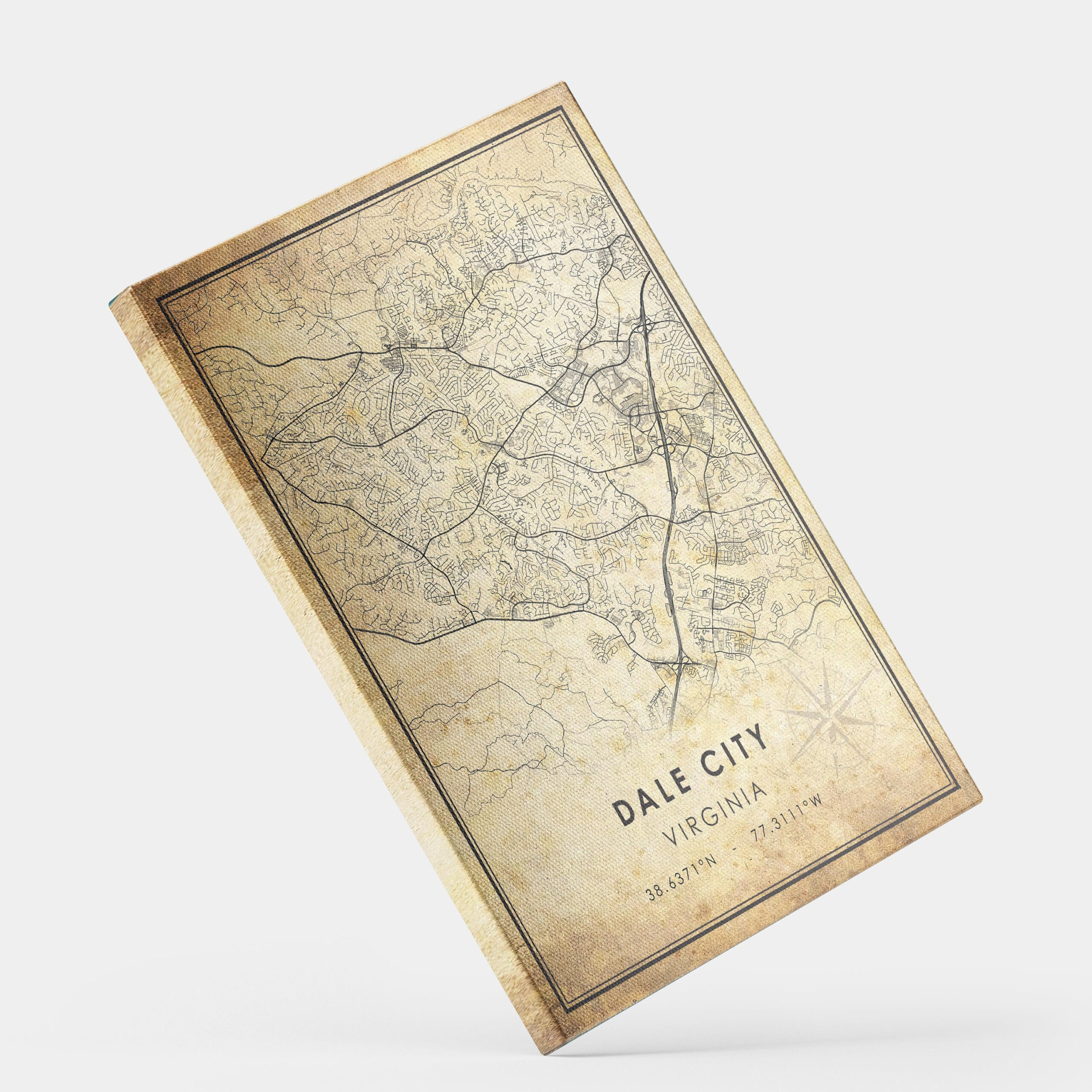 Dale City Map Print | Dale City Map | Virginia Map Art | Dale City within Map Of Dale City Virginia