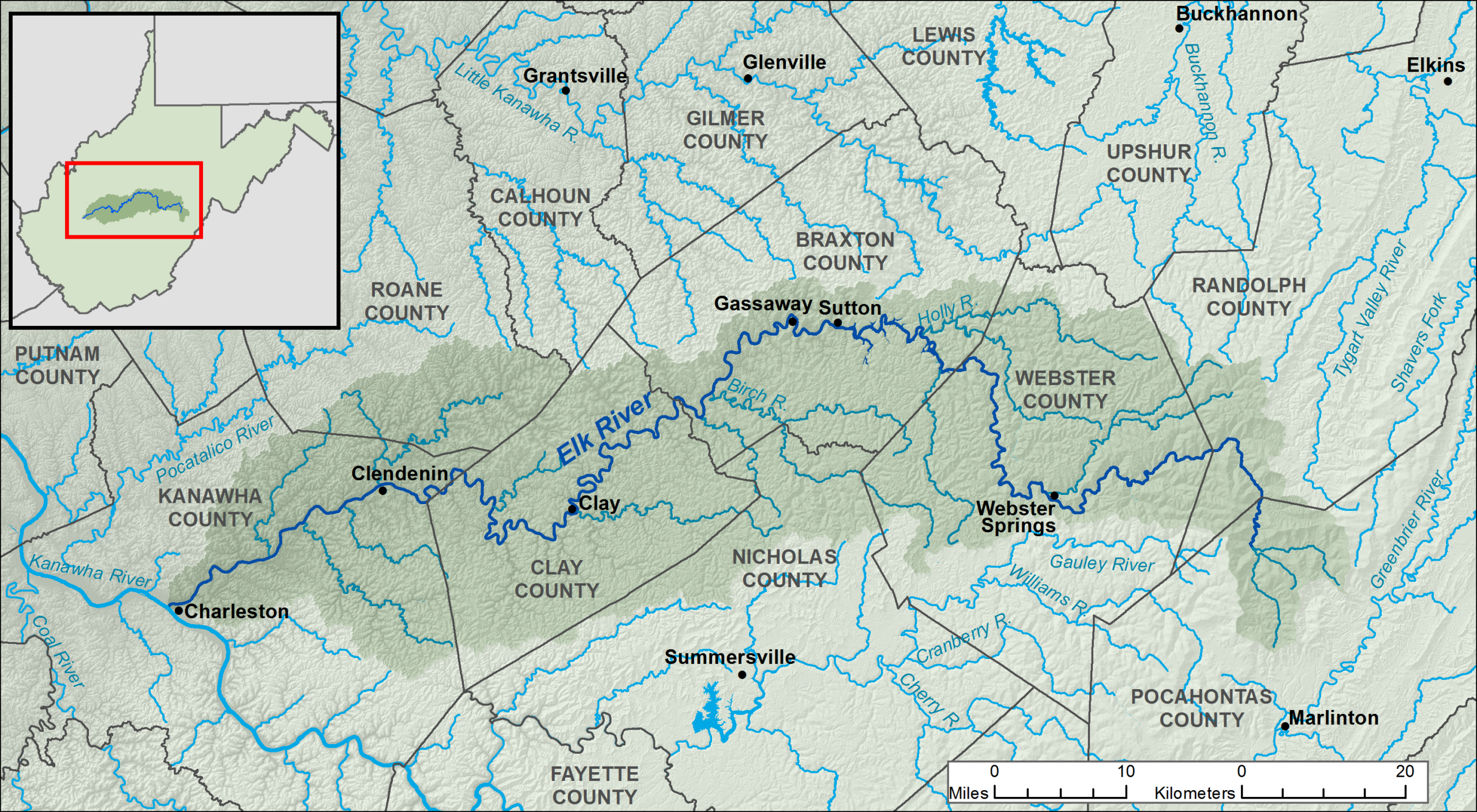 Datei:elk River Wv Map – Wikipedia with regard to Elk River West Virginia Map