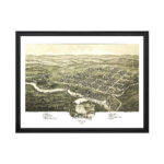 Davis Art, 1898 Vintage Map Of Davis West Virginia, Wv History Within Map Of Davis West Virginia