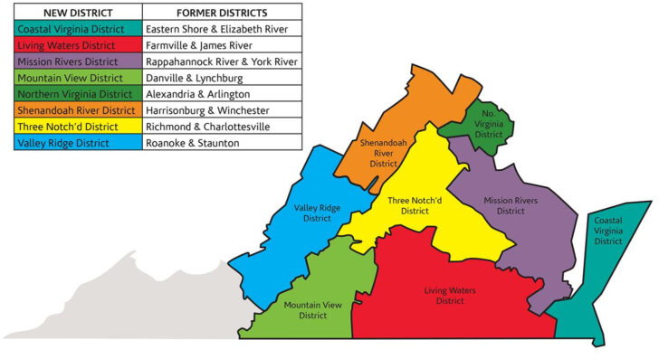 Map of Virginia House Districts