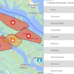 Drilling Rig Hits Dominion High Voltage Line; 25,000 Plus Without Within Dominion Virginia Power Outage Map Near Richmond Va