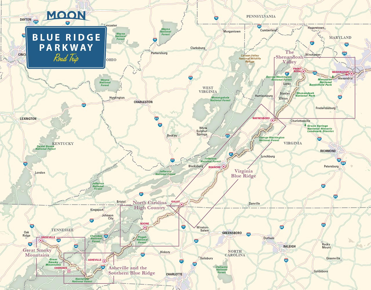Driving The Blue Ridge Parkway | Road Trip Usa with Blue Ridge Parkway Milepost Map Virginia