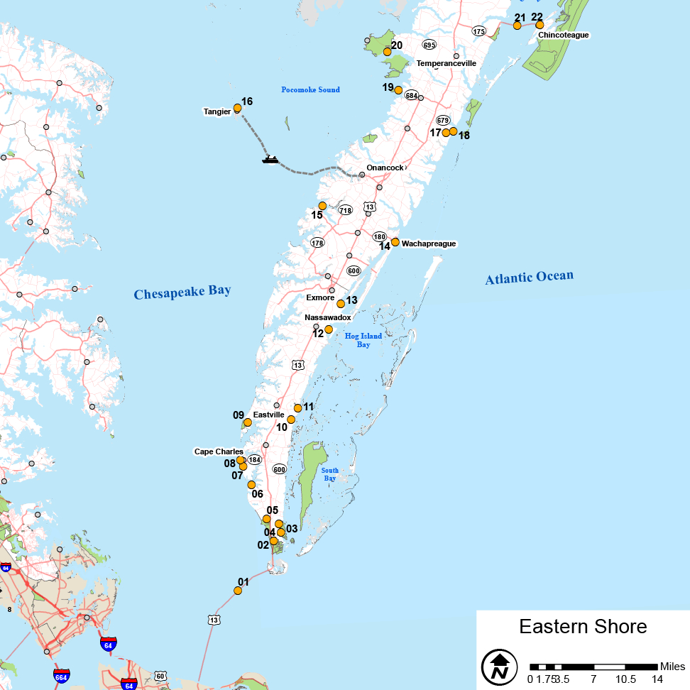 Eastern Shore | Virginia Dwr with regard to Map Of Eastern Shore Of Virginia