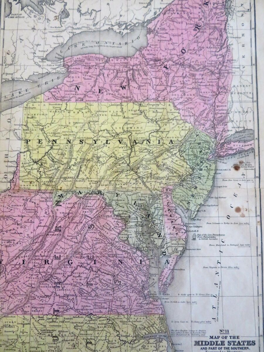 Eastern Us New York Pennsylvania Virginia Maryland Washington D.c pertaining to Map of Pennsylvania and Virginia