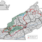 Eight Scenic Drives For Virginia History In Scenic Drives In Virginia Map