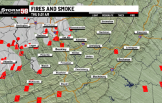 Estimated 200 Acres On Fire At New River Gorge intended for Fire in West Virginia Map