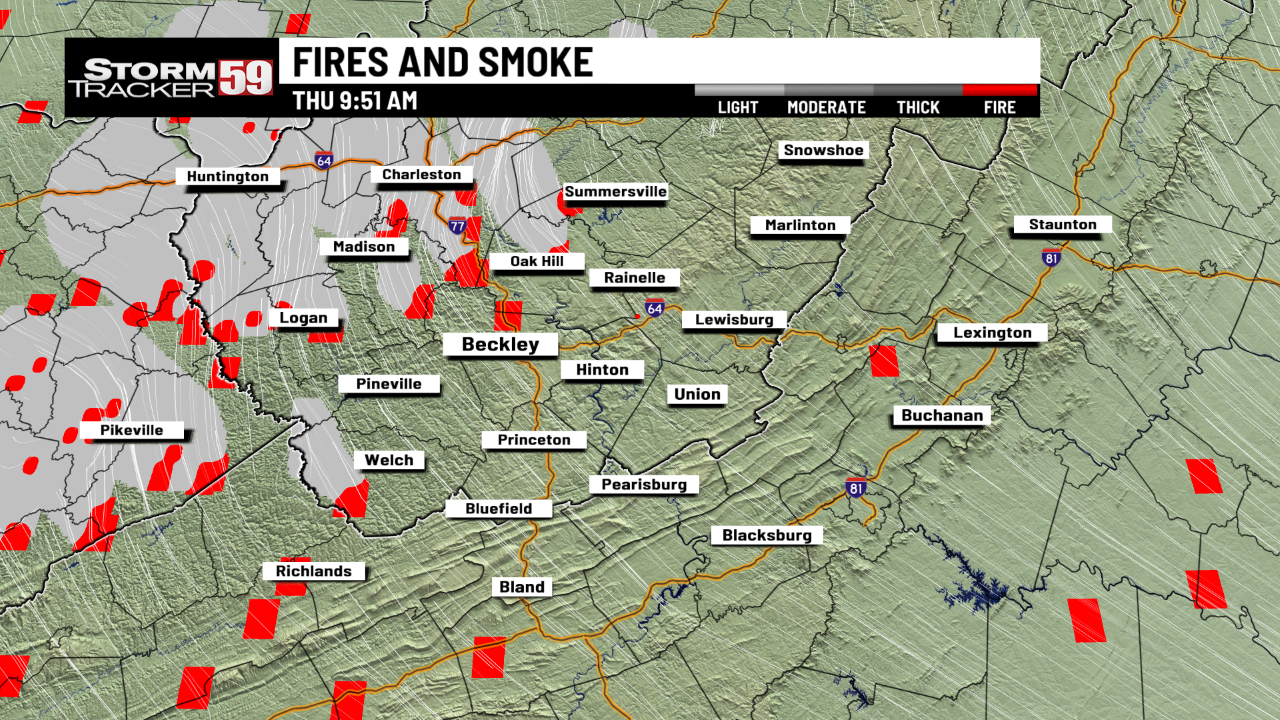Estimated 200 Acres On Fire At New River Gorge intended for Fire in West Virginia Map