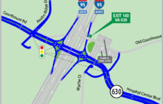 Exit 140 Diverging Diamond Interchange | About The Projects for I 95 Exit Map Virginia