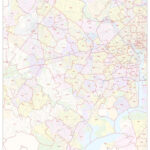Fairfax County, Virginia Zip Codes Map With Fairfax County Virginia Zip Code Map