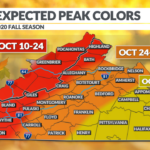 Fall Foliage Could Be The Best In Years, According To Virginia For Fall Foliage Map For Virginia