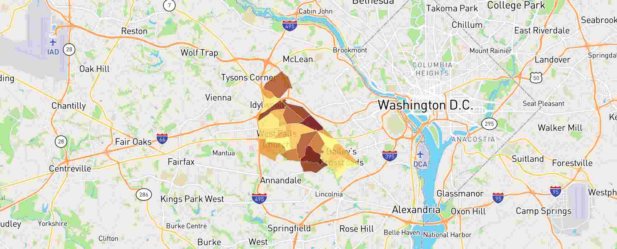 Falls Church, Va Real Estate Market Data - Neighborhoodscout throughout Map of Falls Church Virginia