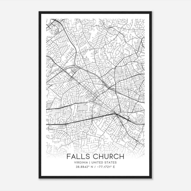 Map of Falls Church Virginia