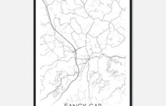 Fancy Gap Virginia Map Poster, Modern Home Decor Wall Art Print - Custom  Maps &amp; Posters for Map of Fancy Gap Virginia