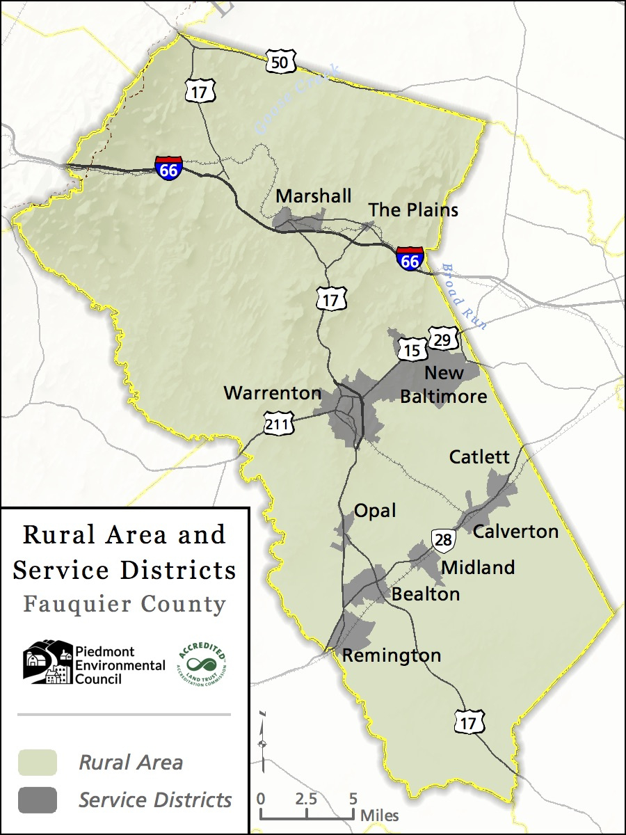 Fauquier County Updating The Rural Lands Plan – The Piedmont intended for Map Of Fauquier County Virginia