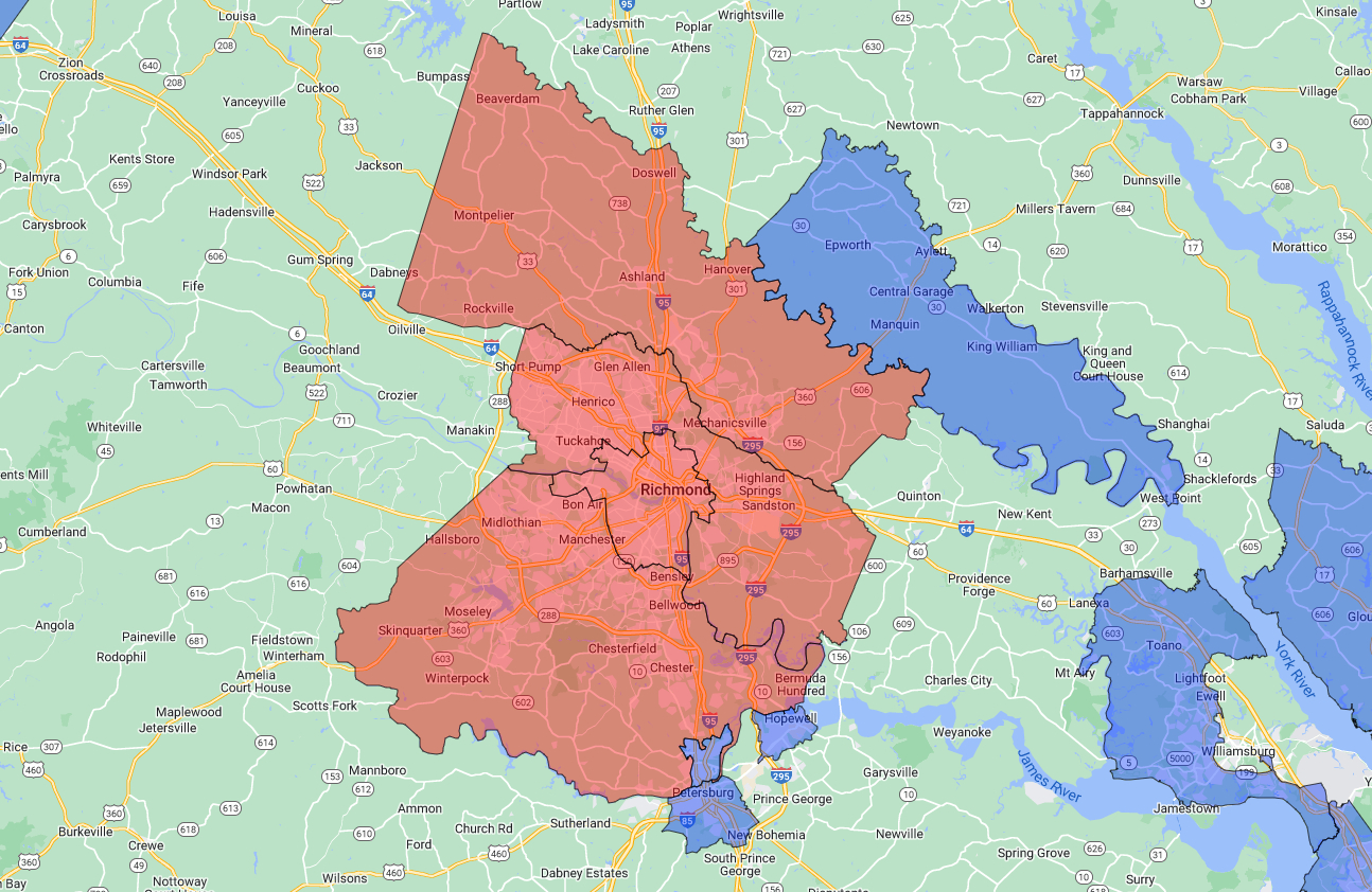 Fewer Than 1,000 Homes, Businesses Without Power In Metro Richmond with Dominion Virginia Power Outage Map Near Midlothian Va