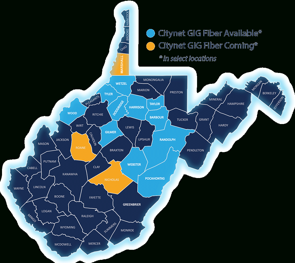 Fiber Expansion - Citynet with regard to Fiber Internet in West Virginia Map