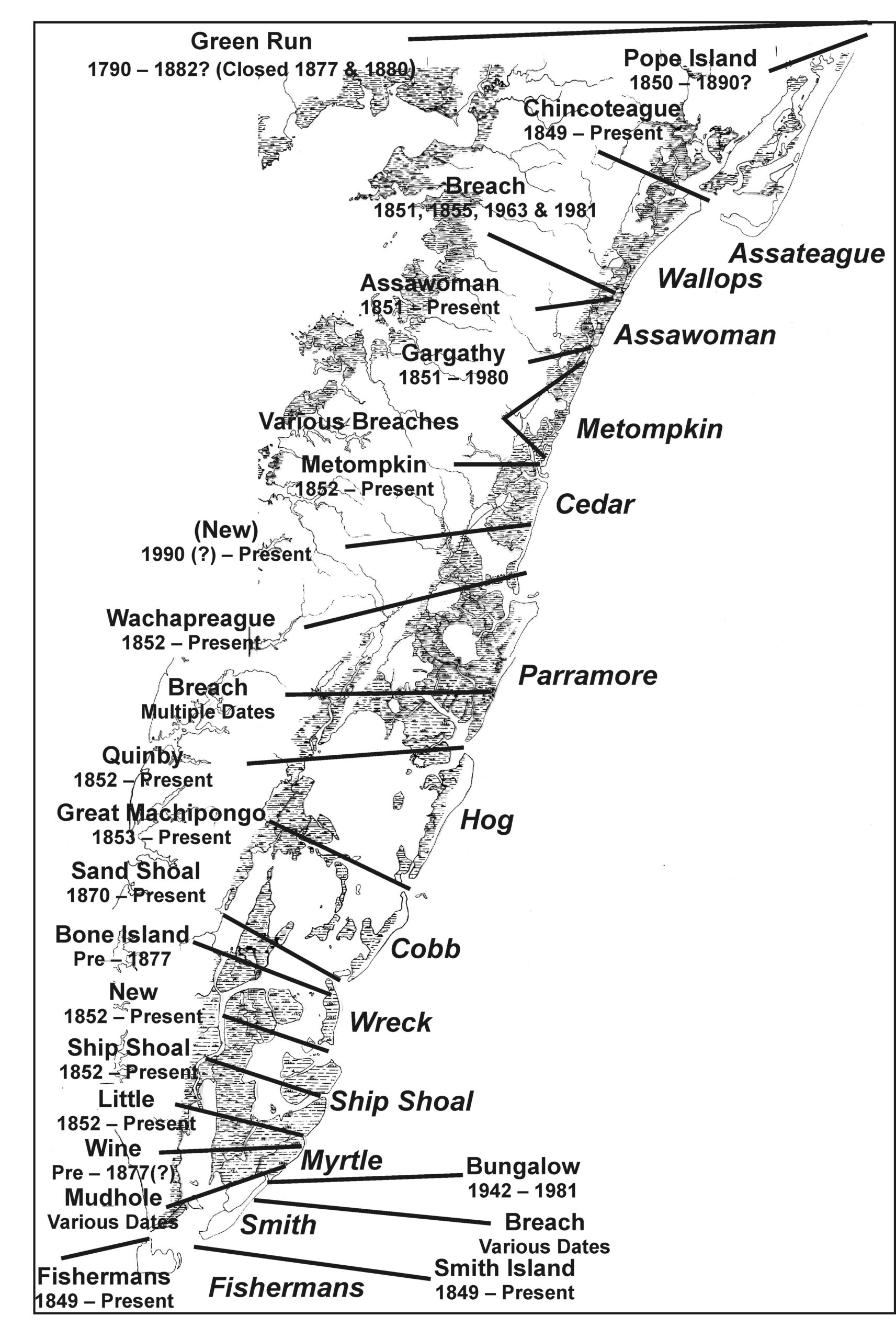 Figures For The Geology Of The Virginia Coast with Map of the Coast of Virginia