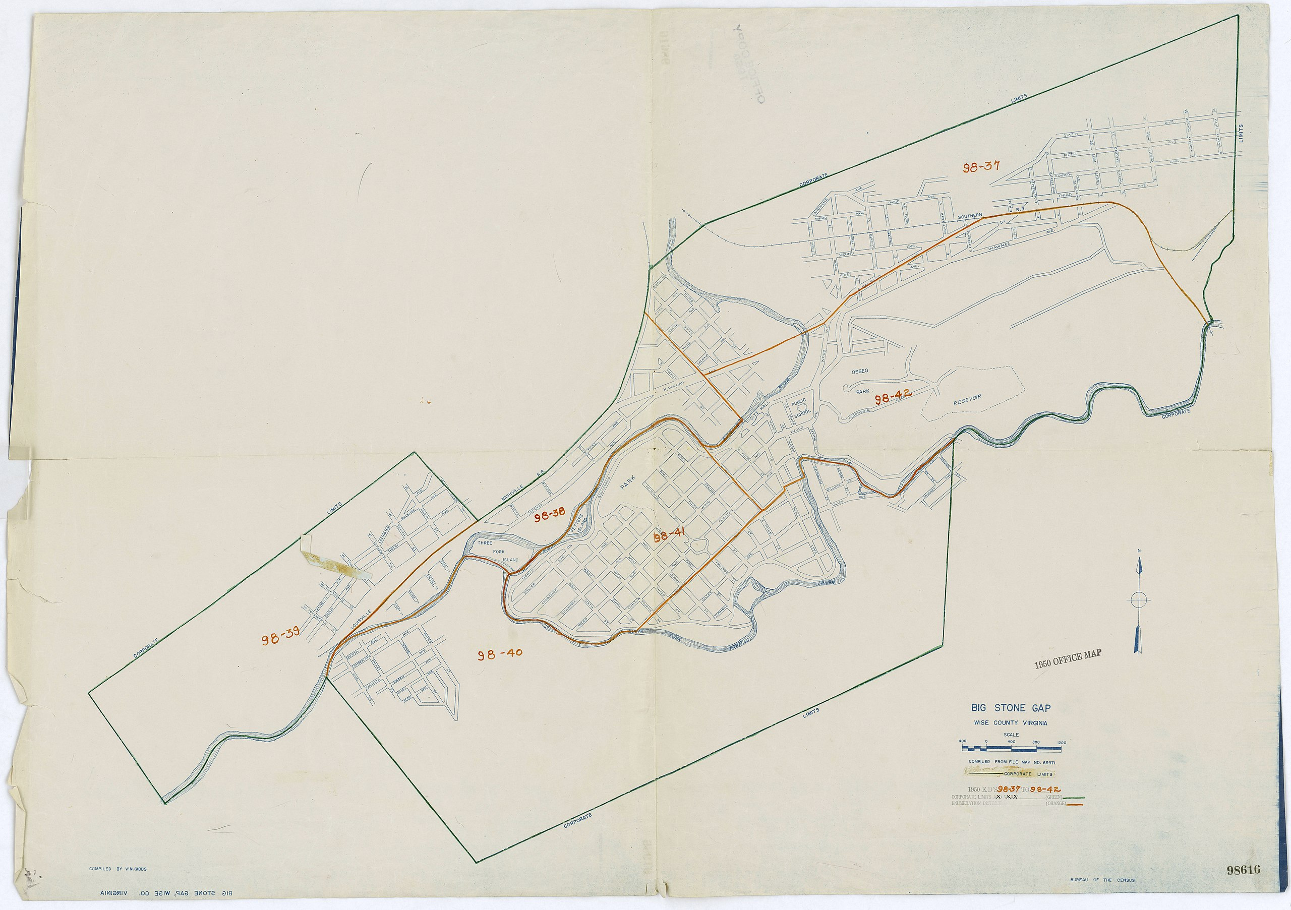 File:1950 Census Enumeration District Maps - Virginia (Va) - Wise intended for Map Of Wise County Virginia