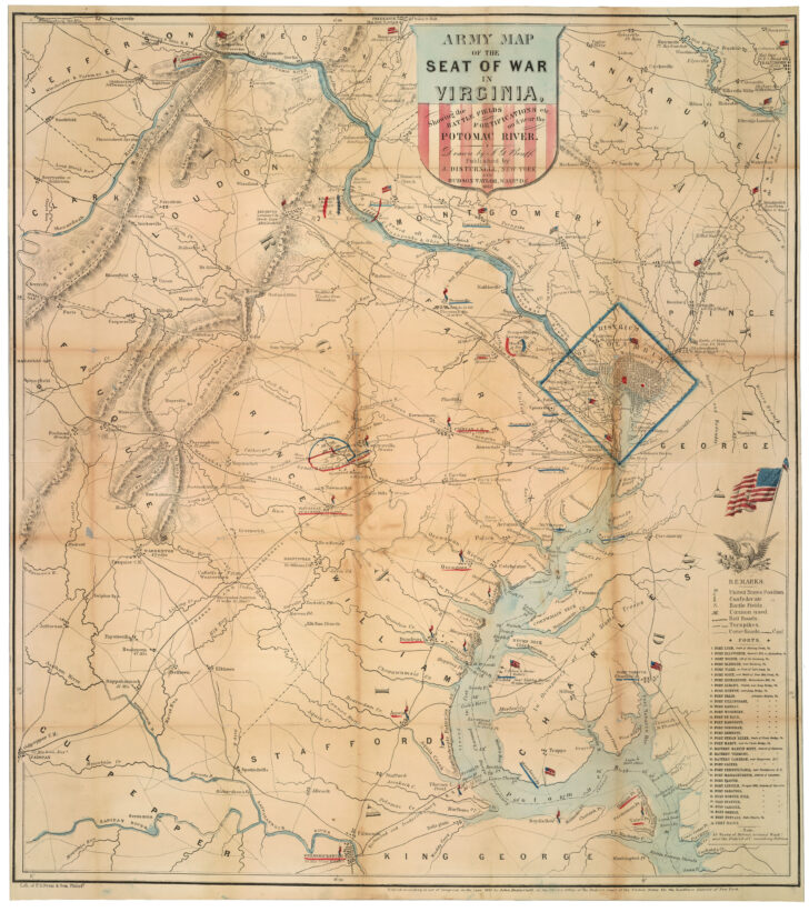 Map of the Seat of War Virginia