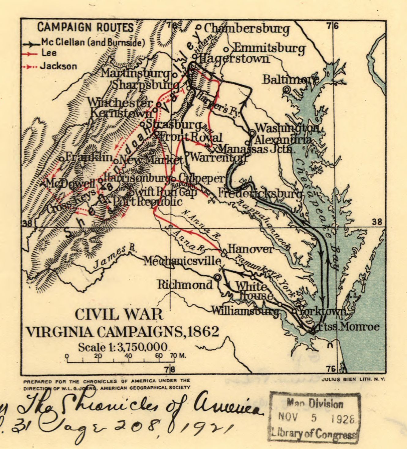 File:civil War Virginia Campaigns, 1862 Loc 99448493 within Civil War in Virginia Map