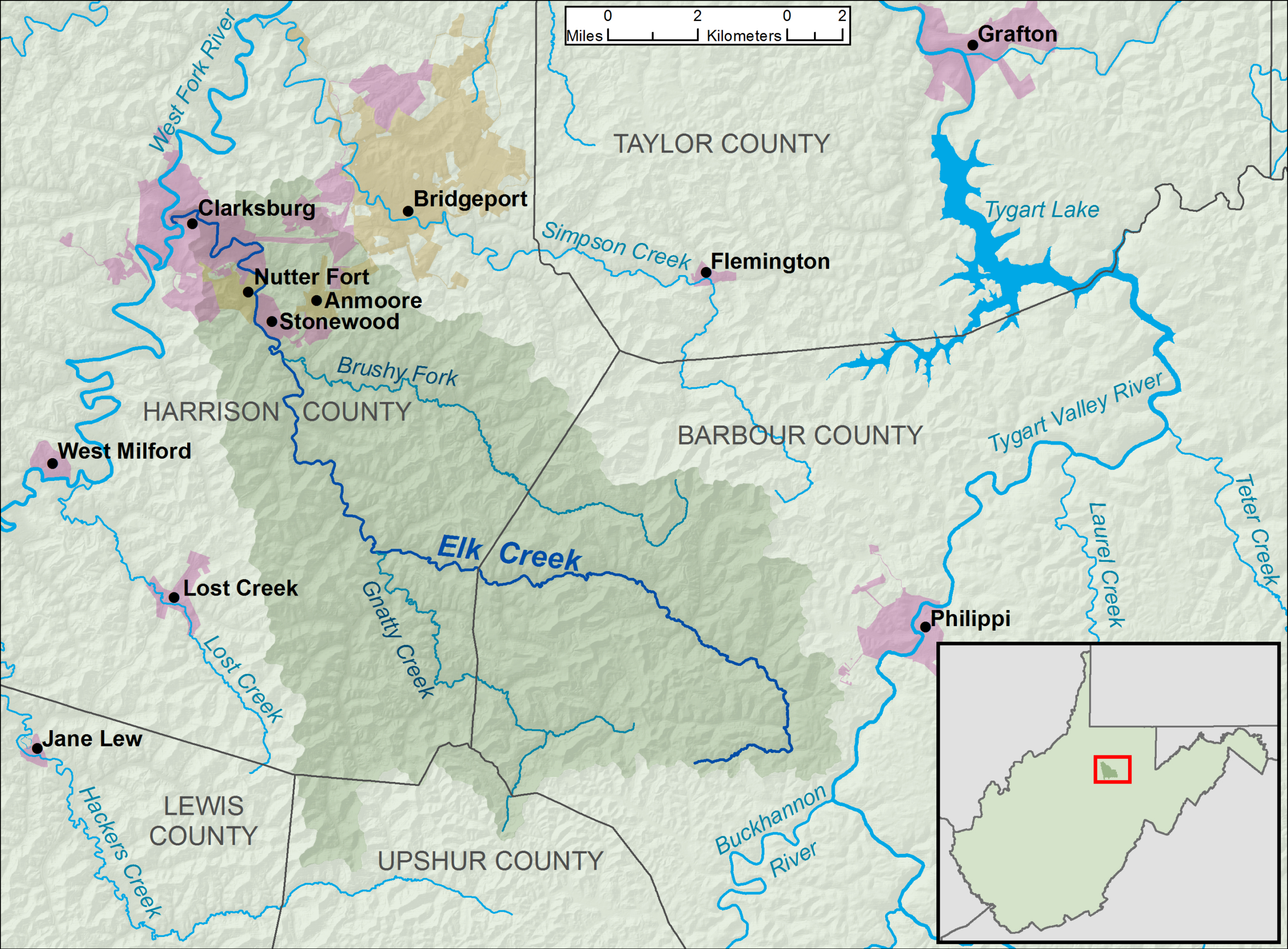 File:elk Creek Wv Map - Wikimedia Commons inside Elk In West Virginia Map