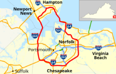 File:hampton Roads Beltway Map.svg - Wikimedia Commons with Map Of Hampton Roads Virginia