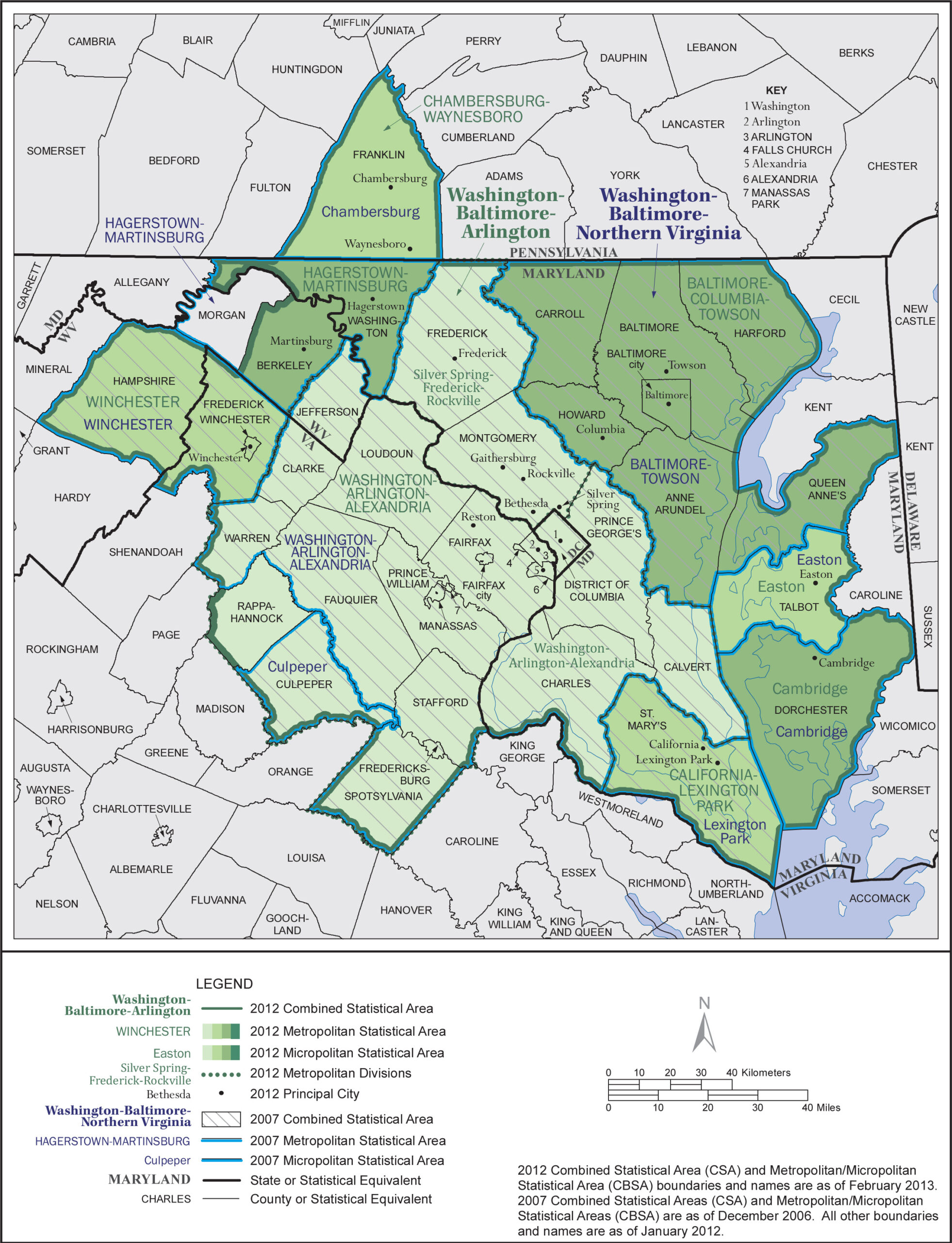 File:map Of Washington-Baltimore-Arlington Csa, 2012 - Wikipedia inside Map Of Virginia Dc Area