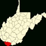 File:map Of West Virginia Highlighting Mcdowell County.svg Pertaining To Map Of Welch West Virginia