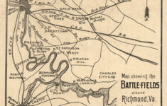 File:map Showing The Battle-Fields Around Richmond, Va. Loc with Civil War Battlefield Maps Virginia
