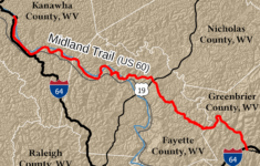 File:midlandstrailwvmap - Wikimedia Commons within Map Of Route 60 In West Virginia