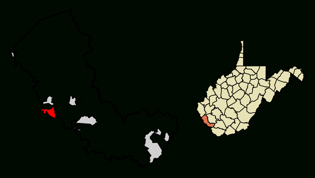 File:mingo County West Virginia Incorporated And Unincorporated inside Mingo County West Virginia Map