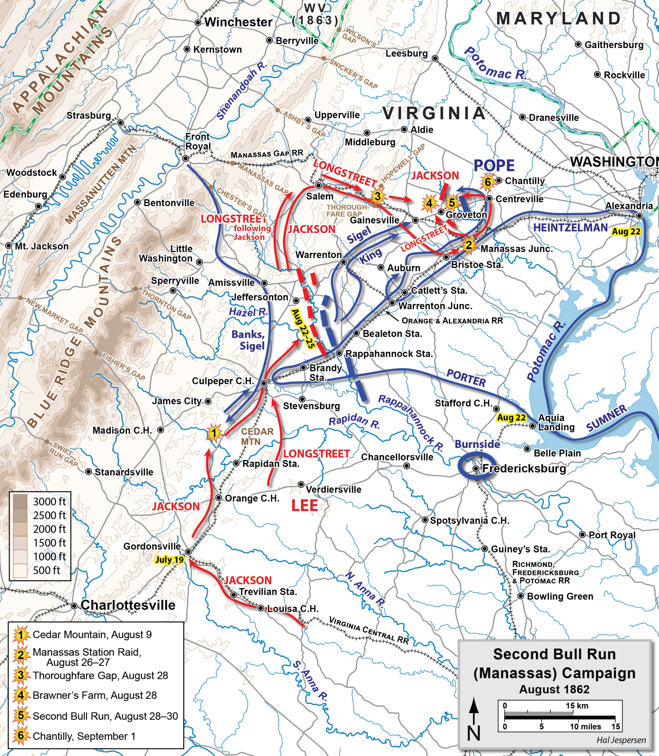 File:northern Virginia Campaign August 1862 - Wikipedia in Civil War Map Northern Virginia
