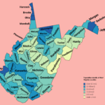 File:population Density Of West Virginia Counties (2020) Throughout West Virginia Population Density Map