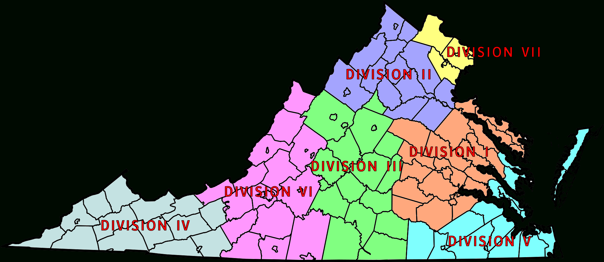 File:virginia State Police Division Map - Wikimedia Commons within Virginia State Police Division Map