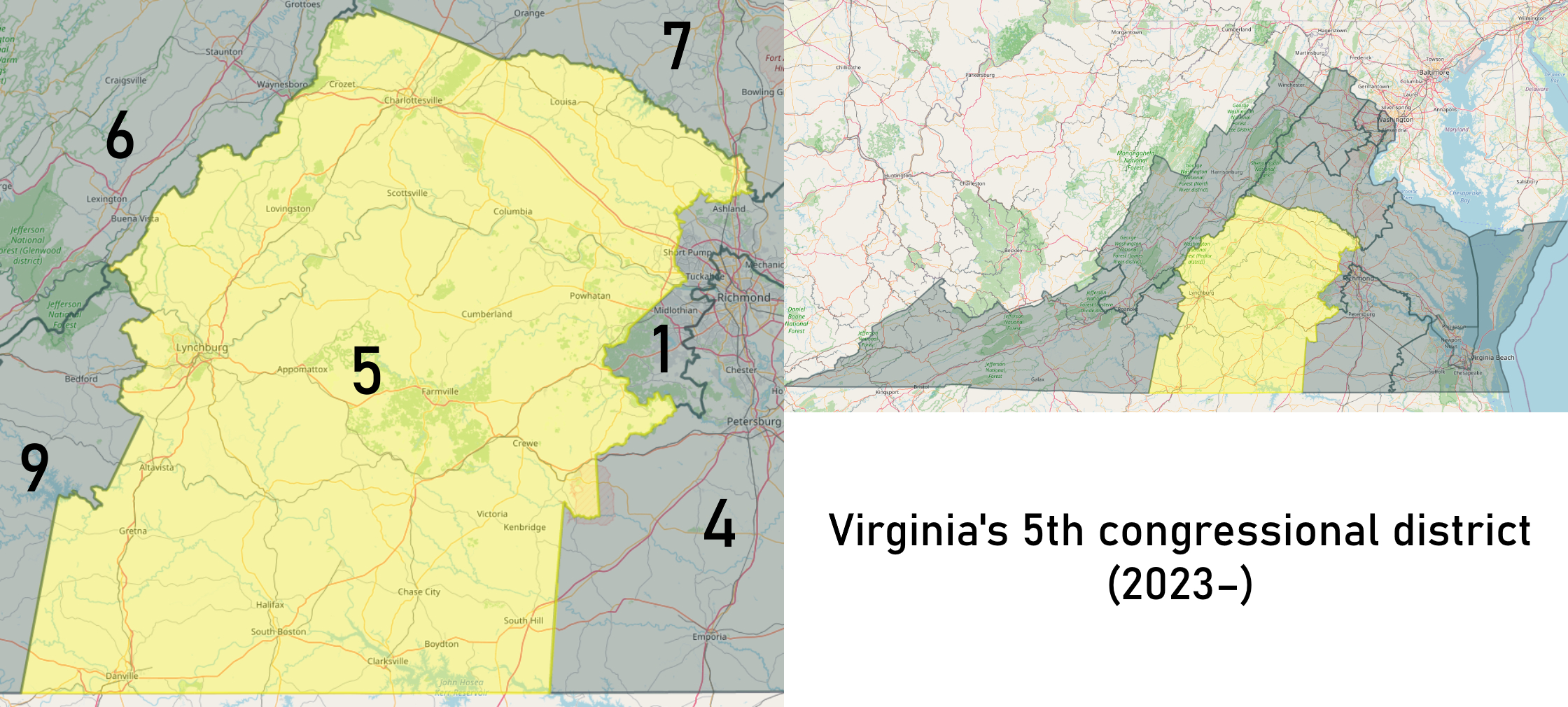 File:virginia&amp;#039;S 5Th Congressional District (From 2023) intended for Virginia 5Th Congressional District Map
