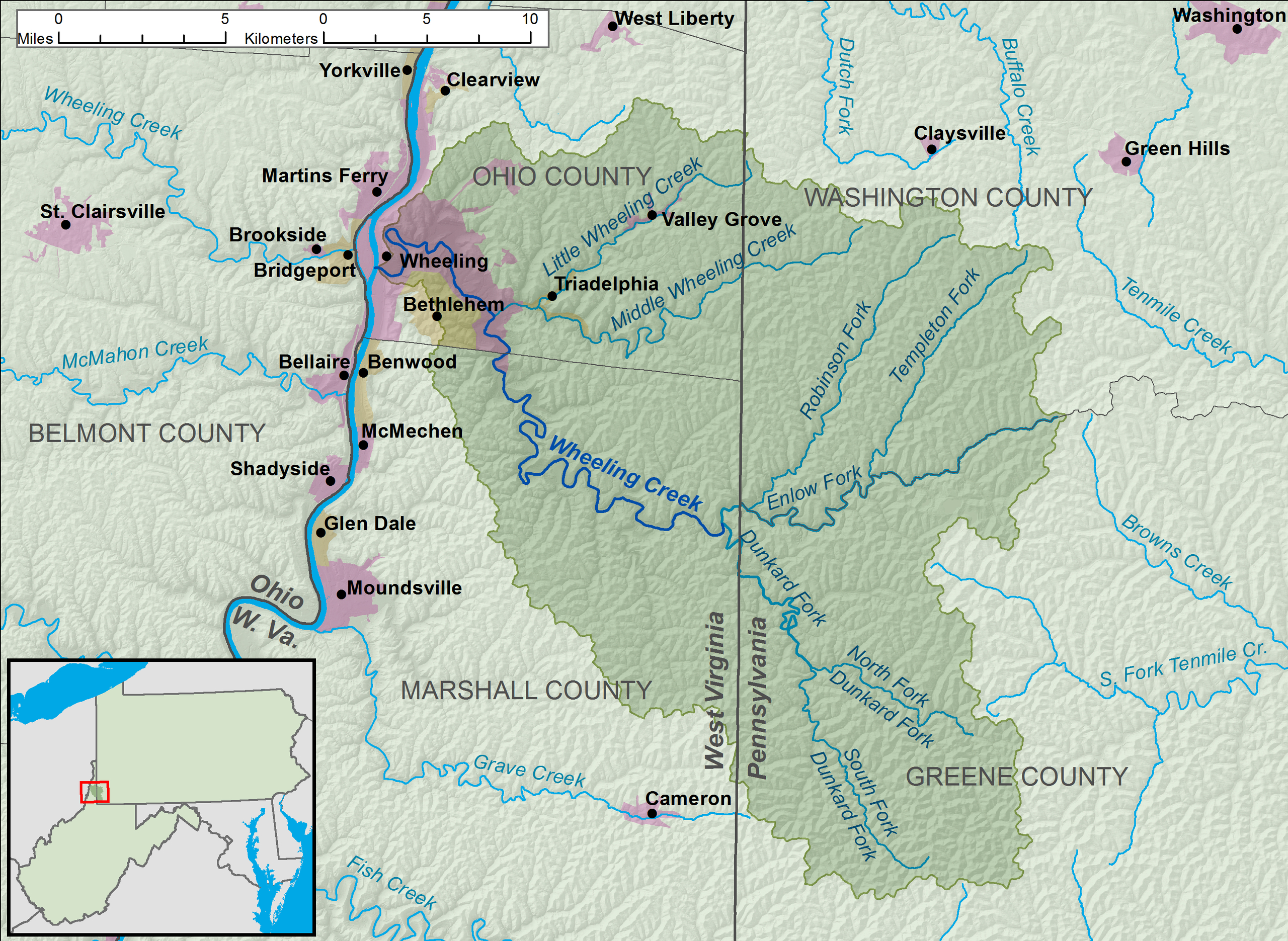 File:wheeling Creek Wv Map - Wikimedia Commons throughout Wheeling West Virginia on a Map