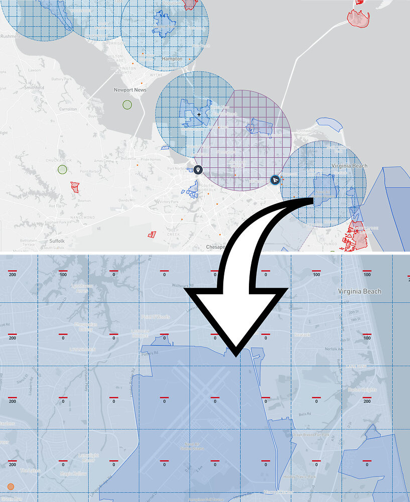 Flying In Hampton Roads Is Not So Easy | Air Aspects for Drone No Fly Zone Map Virginia