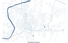 Front Royal Virginia Map - Pittsburgh Map Company - Etsy with Map Of Front Royal Virginia