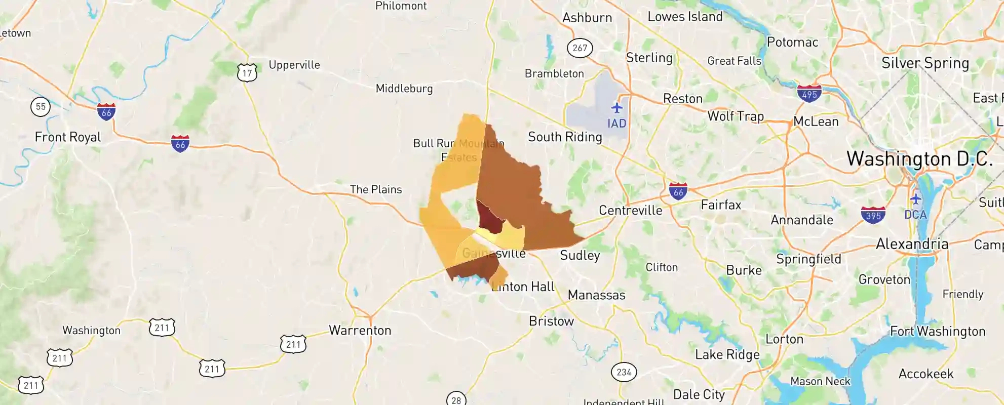 Gainesville, Va Real Estate Market Data - Neighborhoodscout inside Gainesville Virginia On A Map