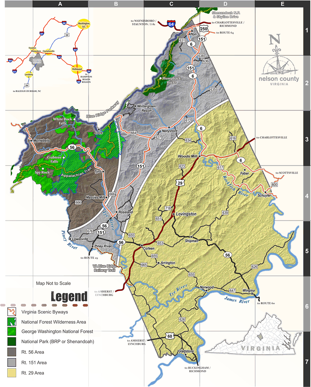 Geographic Information System (Gis) – Nelson County Virginia with Map of Nelson County Virginia