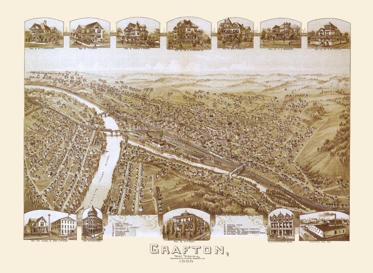 Map of Grafton West Virginia